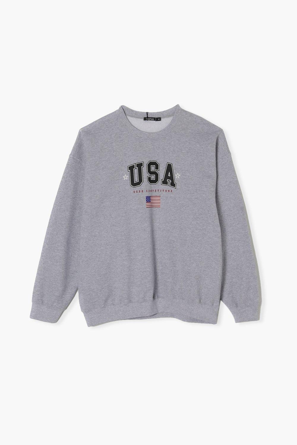 Usa Oversized Sweater boohoo NZ